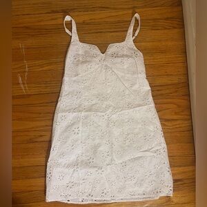 Abercrombie and fitch floral eyelet mini dress